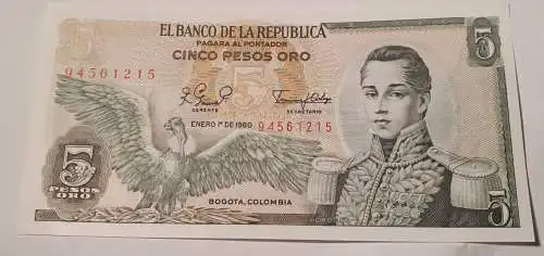 5 Pesos Oro - Kolumbien