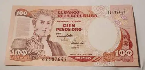 100 Pesos Oro - Kolumbien