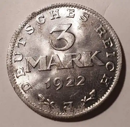 3 Mark - 1922 J
