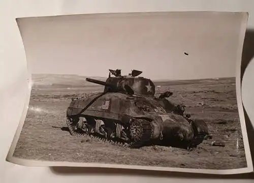 Abgeschossener Sherman Panzer - 1943