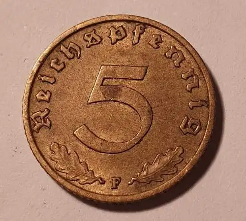 5 Reichspfennig - 1938  F
