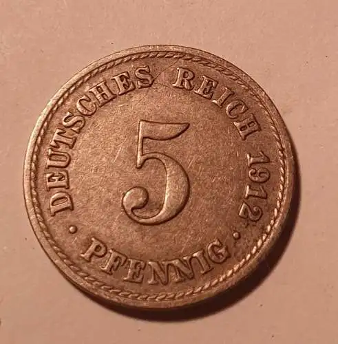 5 Pfennig - Deutsches Reich - 1912