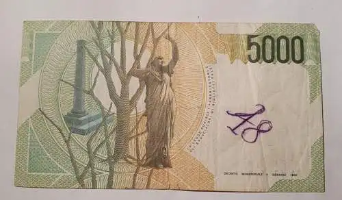 5000 Lira Italien