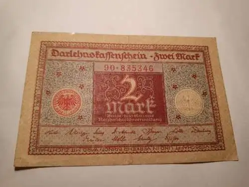 Darlehnskassenschein - 2 Mark - 1920