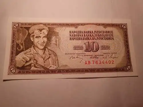 Jugoslawien - 10 Dinara