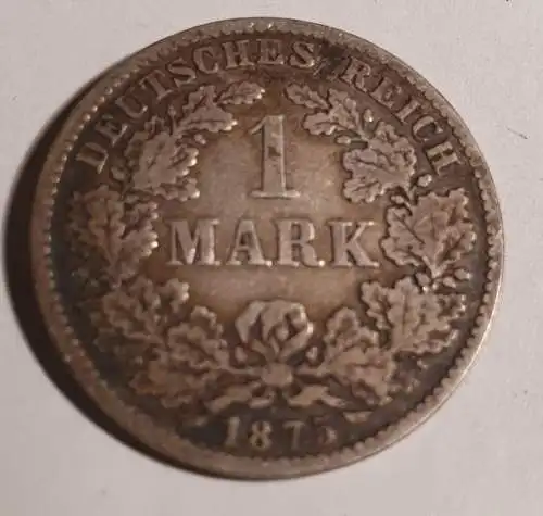 1 Mark - Deutsches Reich - 1875 D