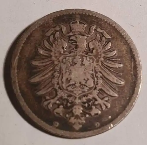 1 Mark - Deutsches Reich - 1875 D