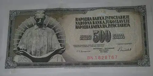 500 Dinara - Jugoslawien