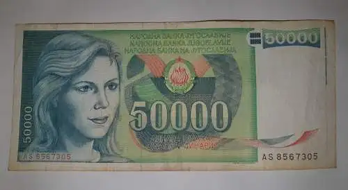 50000 Dinara - Jugoslawien