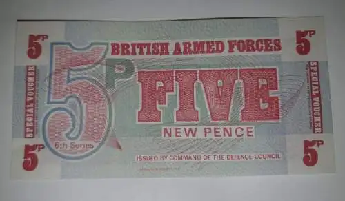 Five New Pence - British Armed Forces