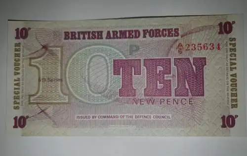 10 New Pence - British Armed Force