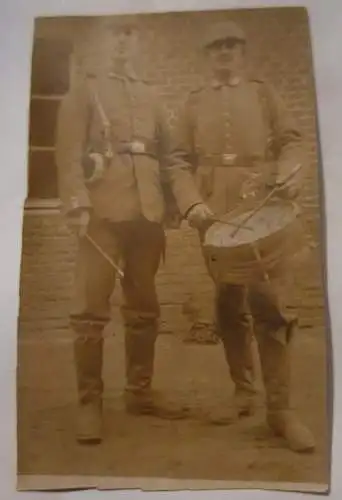 2 Soldaten mit Trommel