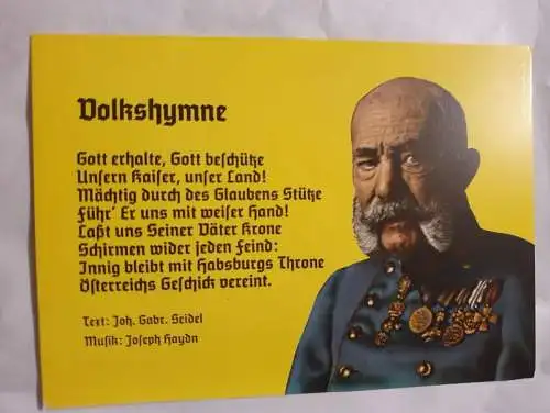 Volkshymne - Franz Josef 1.