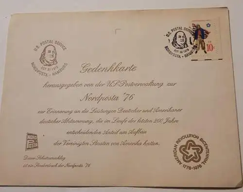 Gedenkkarte - Naposta 1976