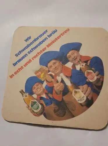 Bierdeckel - Schwabenbräu - Meistertreu