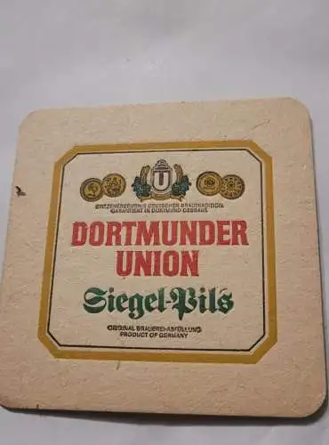 Bierdeckel - Dortmunder Union - Siegel-Pils