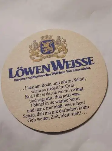 Bierdeckel - Löwen Weisse