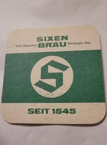 Bierdeckel - Sixten Bräu - Nördlingen