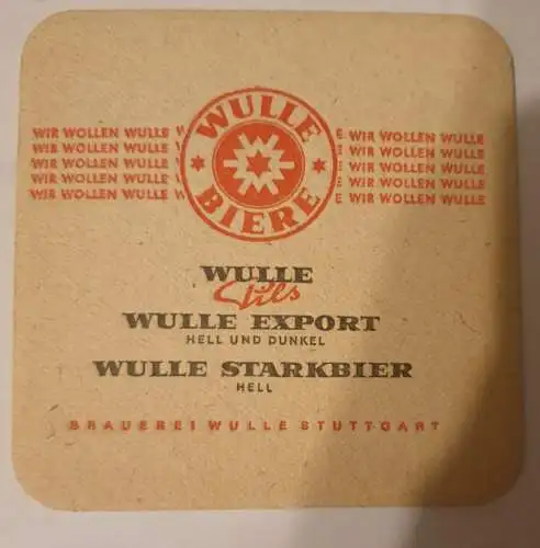 Bierdeckel - Wulle Biere - Künzelsau