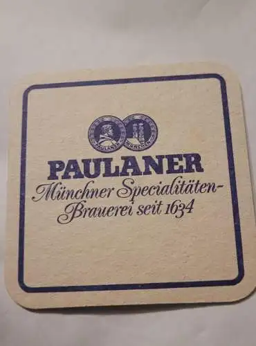 Bierdeckel - Paulaner - Münchner Spezialitäten-Brauerei seit 1634