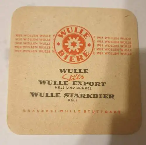 Bierdeckel - Wulle Biere - Rottweil