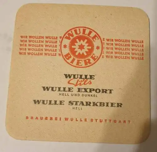 Bierdeckel - Wulle Biere - Ulm