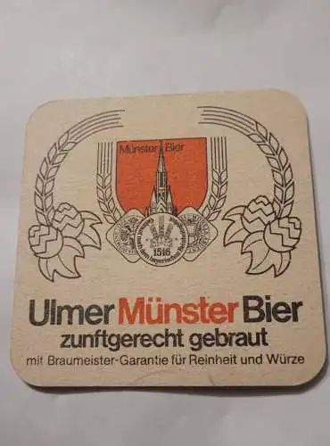 Bierdeckel - Ulmer Münster Bier - Ulmer Spatz