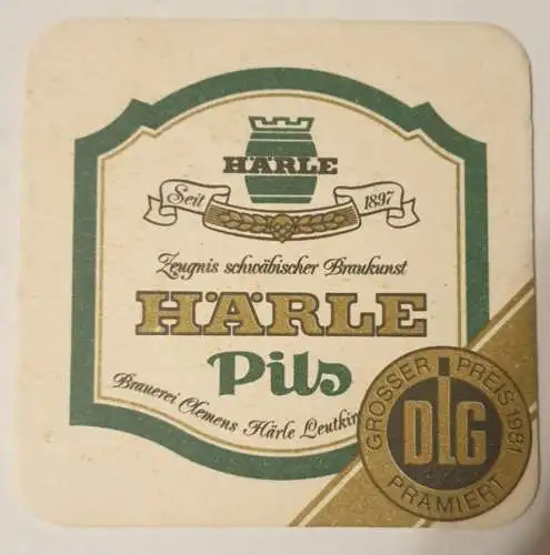 Bierdeckel - Härle Pils