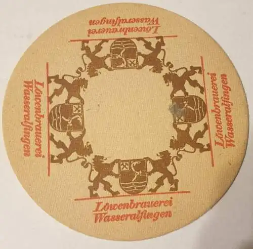 Bierdeckel - Löwenbrauerei Wasseralfingen