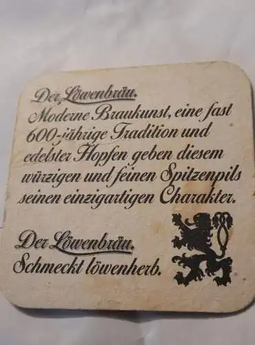 Bierdeckel - Der Löwenbräu