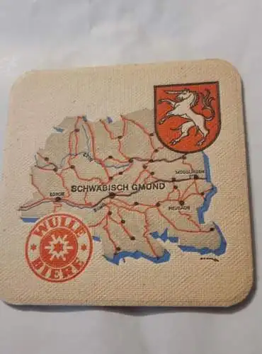 Bierdeckel - Wulle Biere - Schwäbisch Gmünd