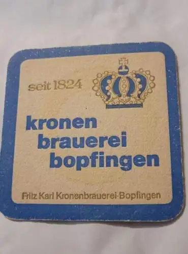 Bierdeckel - Kronen Brauerei Bopfingen
