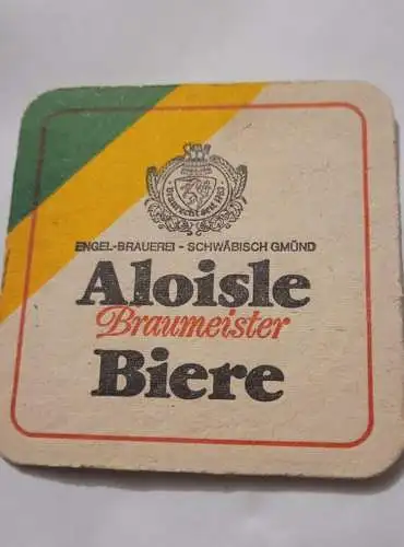 Bierdeckel - Aloisle Bier - Engel Brauerei Schwäbisch Gmünd