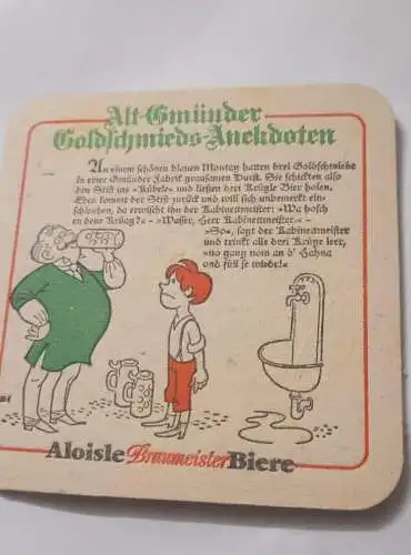 Bierdeckel - Aloisle Bier - Engel Brauerei Schwäbisch Gmünd