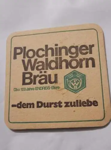 Bierdeckel - Plochinger Waldhorn Bräu - 125 Cannstatter Volksfest