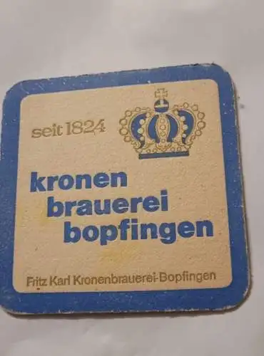 Bierdeckel - Kronen Brauerei Bopfingen