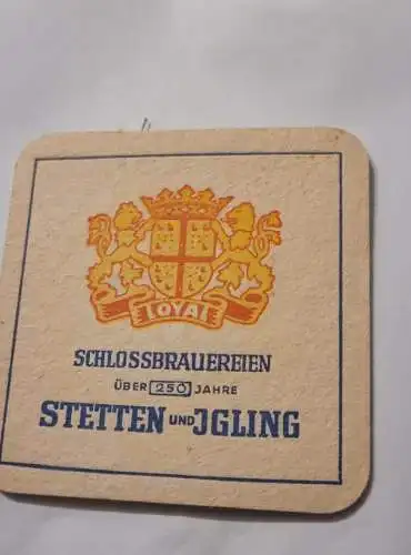 Bierdeckel - Schlossbrauereien - Stetten und Igling