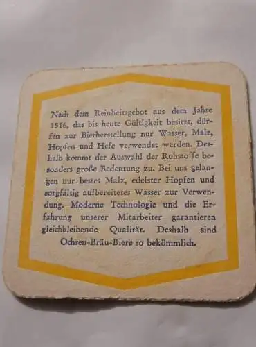 Bierdeckel - Ochsen Bräu