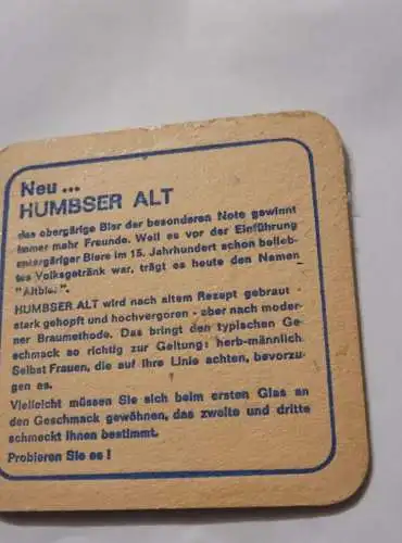 Bierdeckel - Humbser Alt