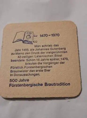 Bierdeckel - Fürstenberg