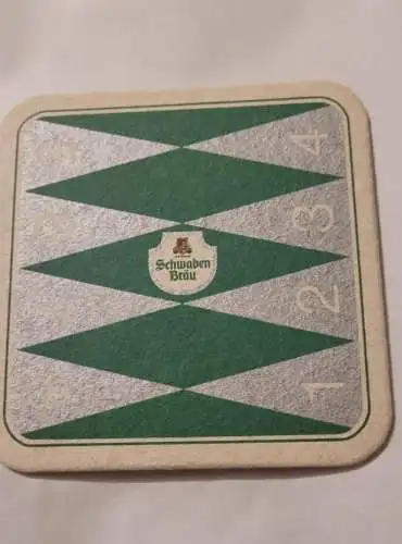 Bierdeckel - Schwaben Bräu - Spiel Nr. 2 Backgammon