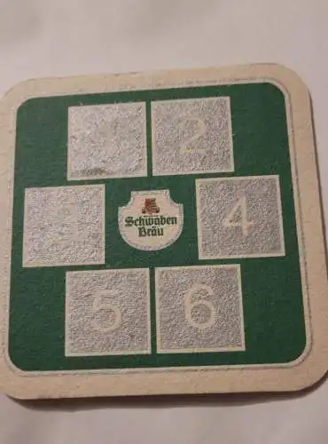 Bierdeckel - Schwaben Bräu - Spiel Nr. 3 Minuszahl