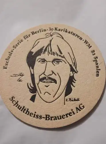 Bierdeckel - Schultheiss Brauerei - Karikaturen WM 82 (11)