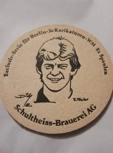 Bierdeckel - Schultheiss Brauerei - Karikaturen WM 82 (10)