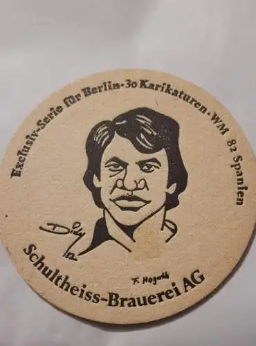 Bierdeckel - Schultheiss Brauerei - Karikaturen WM 82 (9)