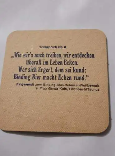 Bierdeckel - Binding Bier