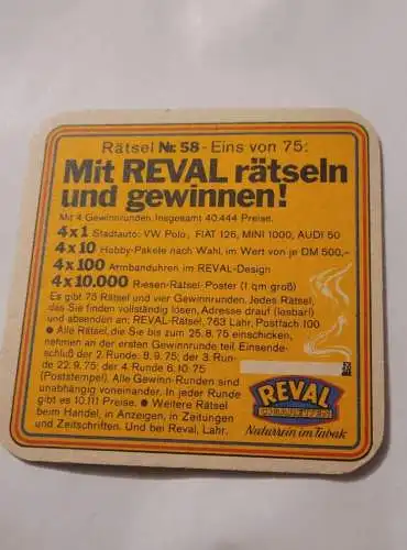 Bierdeckel - Reval Rätsel Nr 58