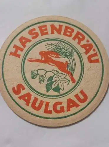 Bierdeckel - Hasenbräu Saulgau