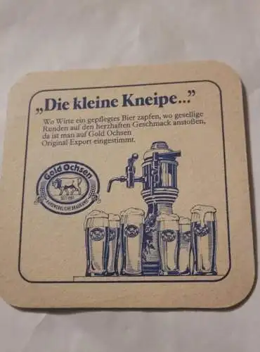 Bierdeckel - Gold Ochsen