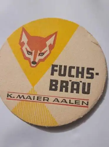 Bierdeckel - Fuchsbräu K. Maier Aalen